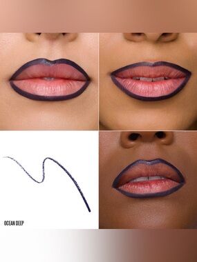 Jeffree Star Ocean Deep Velour Lip Liner- deep indigo, satin finish, vegan
